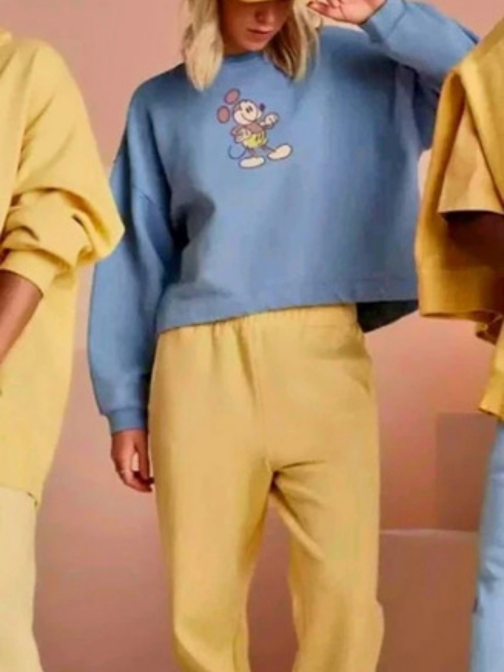 Mickey Mouse Clubhouse 100% Organic Cotton Cropped Crew Neck Sweatshirt